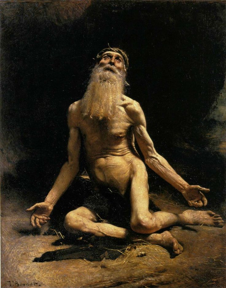 上图：法国画家里欧·博纳（Léon Bonnat，1833-1922年）1880年的油画《约伯》。